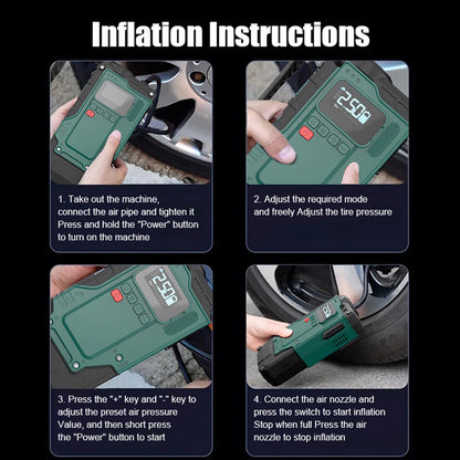 5-IN-1 JUMP STARTER + AIR COMPRESSOR