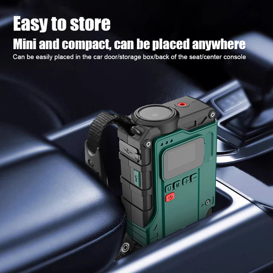 5-IN-1 JUMP STARTER + AIR COMPRESSOR