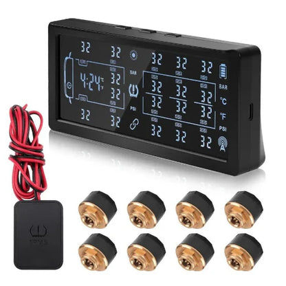 8 Wheel TPMS - Car + 4WD + Caravan TPMS