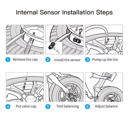 6 Wheel TPMS - Car + 4WD + Caravan TPMS