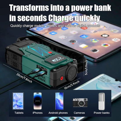 5-IN-1 JUMP STARTER + AIR COMPRESSOR