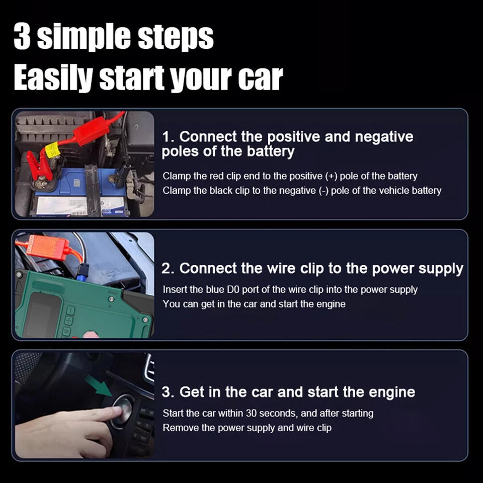 5-IN-1 JUMP STARTER + AIR COMPRESSOR