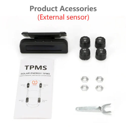 Solar Powered Tyre Pressure Monitoring System - Car + 4WD + Caravan TPMS