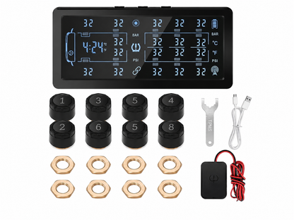 8 Wheel TPMS - Car + 4WD + Caravan + Truck TPMS