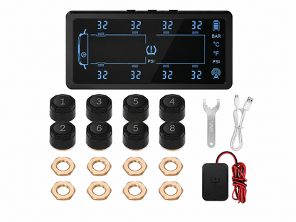8 Wheel TPMS - Car + 4WD + Caravan + Truck TPMS